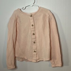 Cat and Jack girls 7/8 long sleeve top